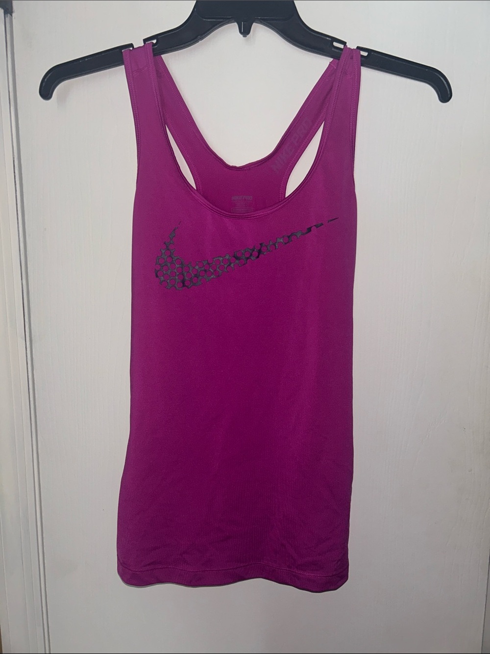 Nike Women's Fuchsia Racerback Tank with Swoosh